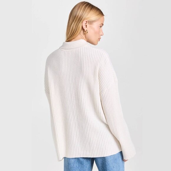 Reformation Fantino Cashmere Collared Cardigan - Picture 8 of 10